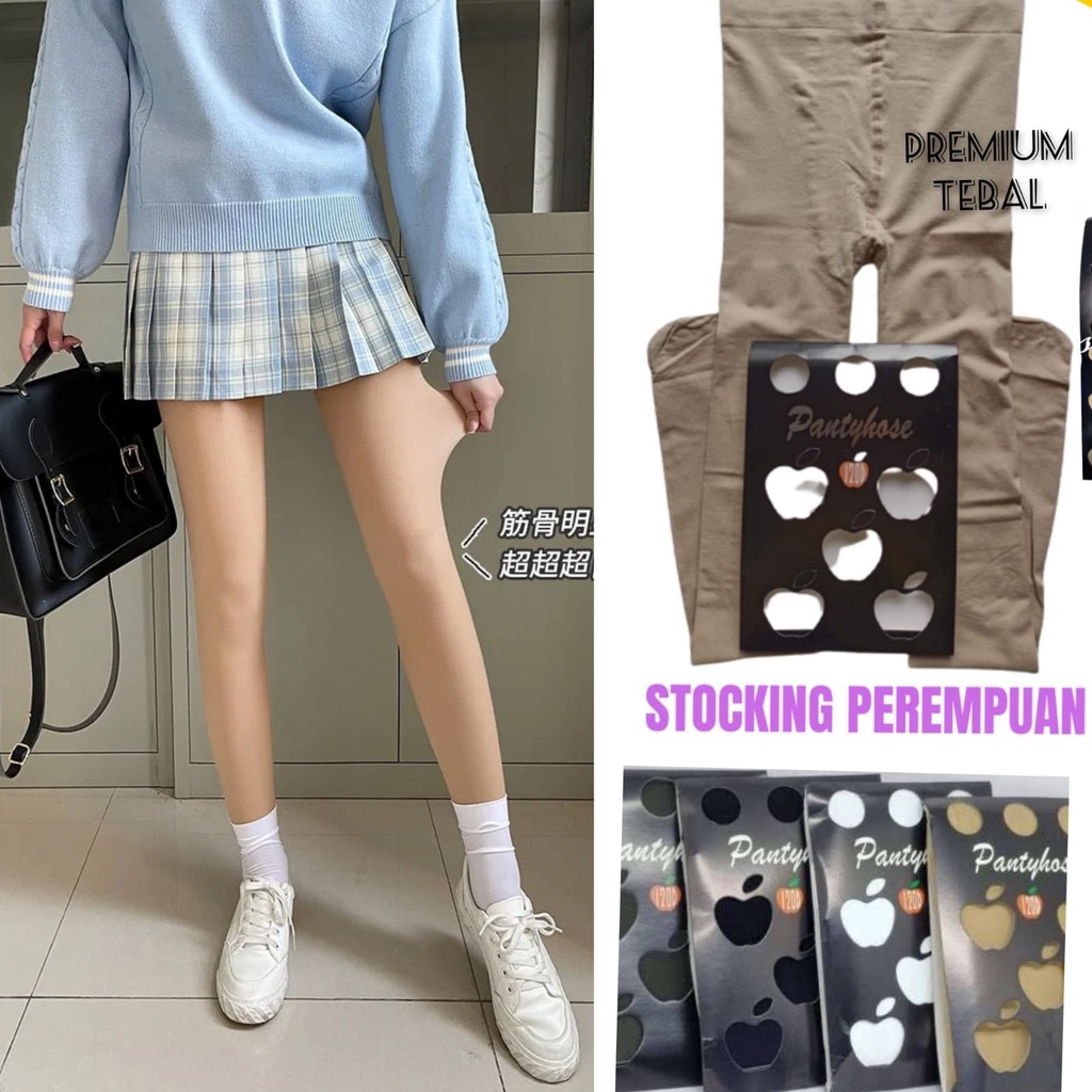 Panty Stocking Original Tebal Untuk Kerja Kaos Kaki Stocking Model Celana Stoking Apple Pantyhouse 120 D Stoking Ballet