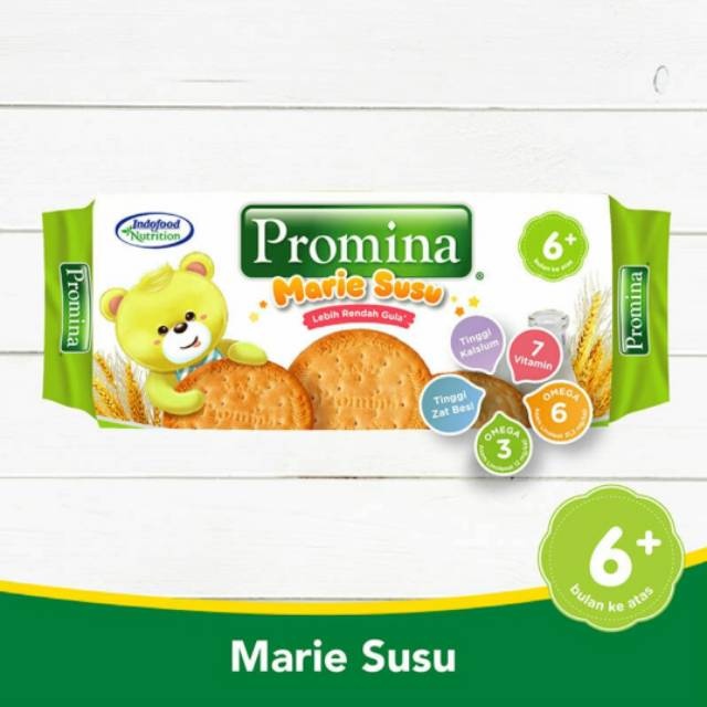 Promina Biskuit Marie Roll Susu 6M + 150 gr / Biskuit bayi