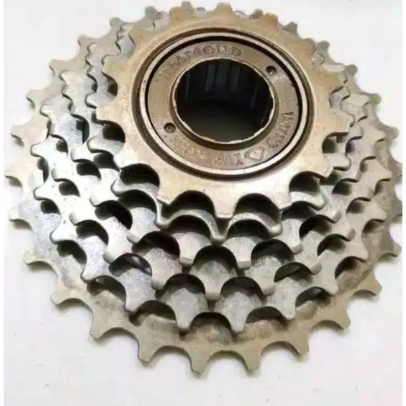 Sproket Diamond Sepeda Gear / Gir   / 6 Speed Belakang Ulir Drat Free