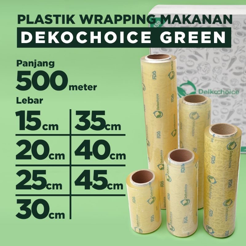 PLASTIK WRAPPING MAKANAN DELKOCHOICE - PREMIUM PLASTIK WRAP MAKANAN - PLASTIC WRAP FOOD