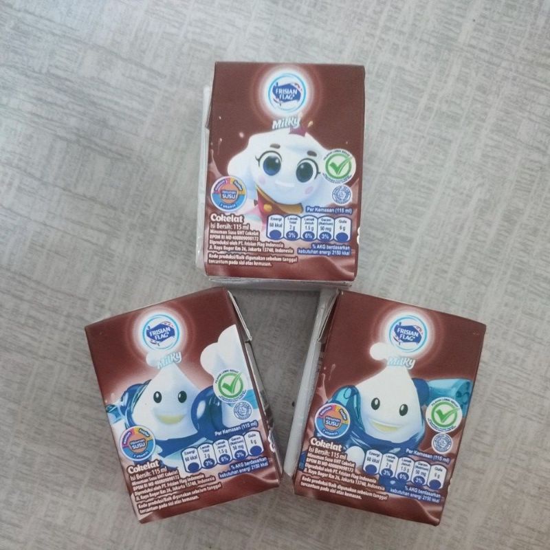 

Susu kotak milky cokelat frisian flag