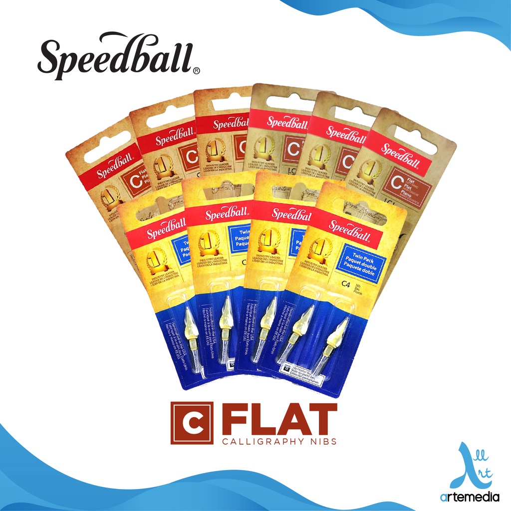 

Speedball Calligraphy Nib C Flat Type Mata Pena Kaligrafi
