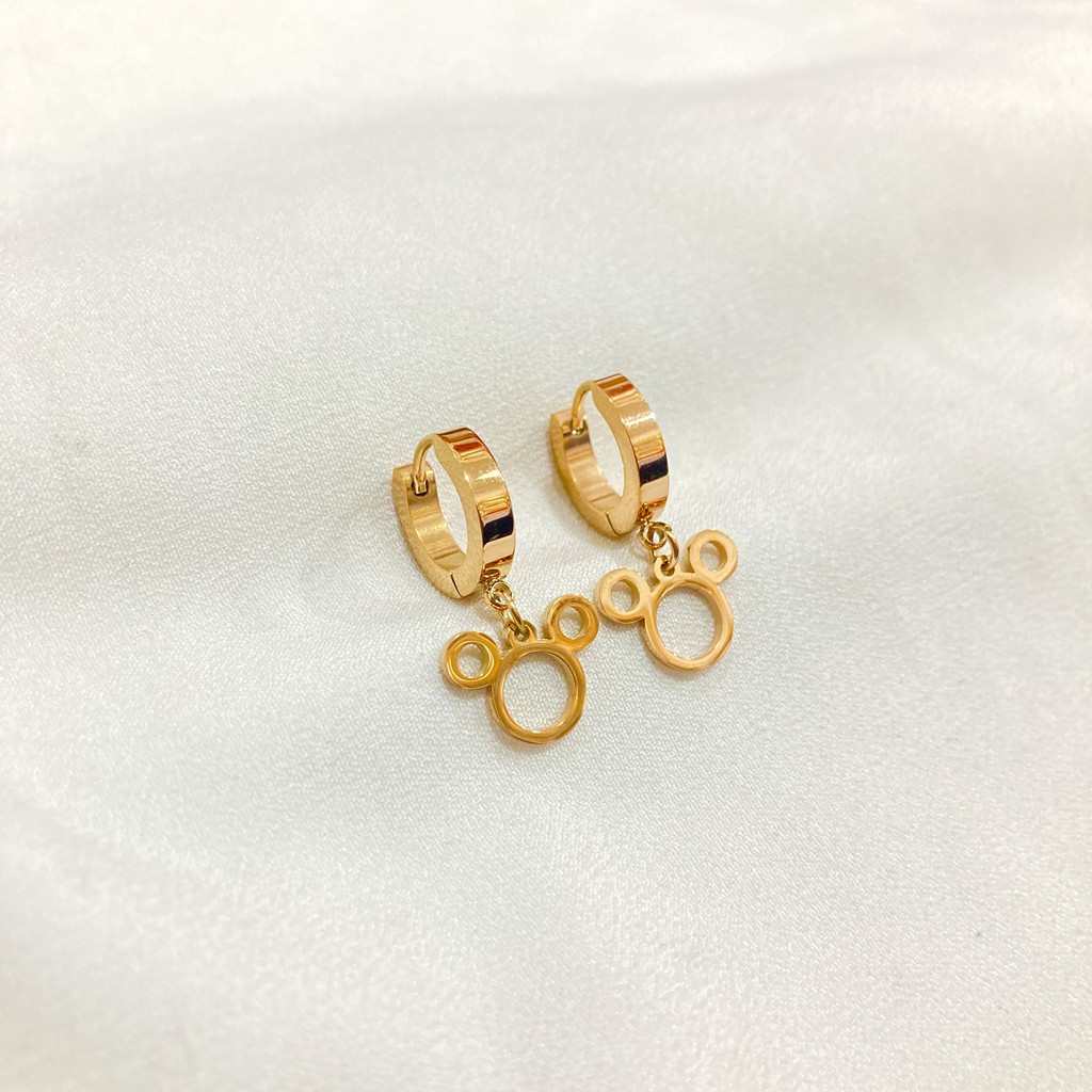 Anting Wanita Bahan Titanium Steel Anti Karat-6