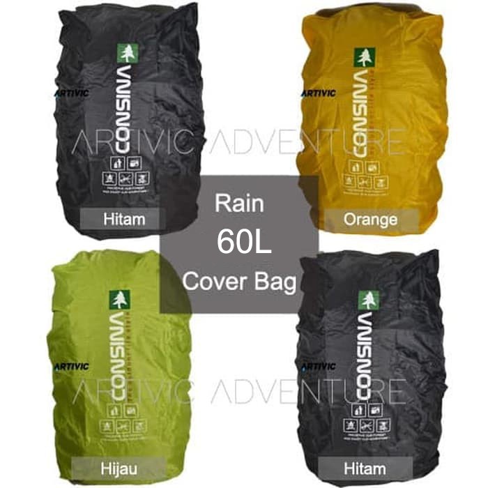 Raincover Bag Consina 60L Jas Hujan Carrier Ransel Waterproof Anti Air