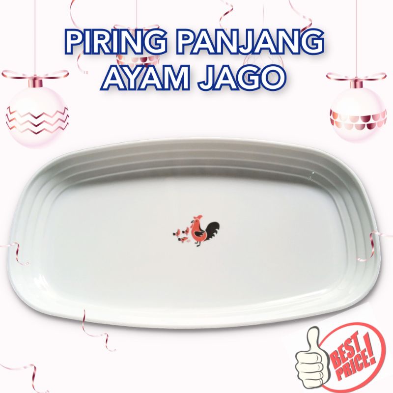 PIRING PANJANG AYAM JAGO PIRING PLASTIK UNIK MEWAH AYAM JAGO PIRING SAJI