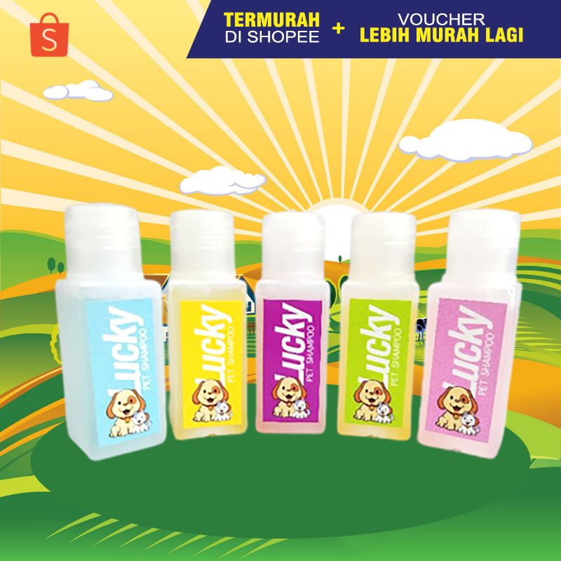 LUCKY 30 - Shampoo Kucing Shampo Kucing Grooming Kucing Anjing Kelinci ANTI KUTU &amp; JAMUR 30 ml