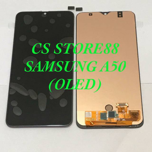 LCD 1 SET SAMSUNG A50 /A505F ORIGINAL KONTRAS SUPPORT FINGER