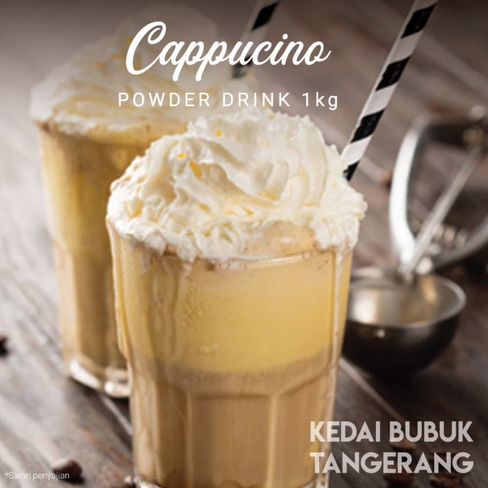 

BUBUK MINUMAN RASA CAPPUCINO BUBBLE DRINK POWDER DRINK 1KG