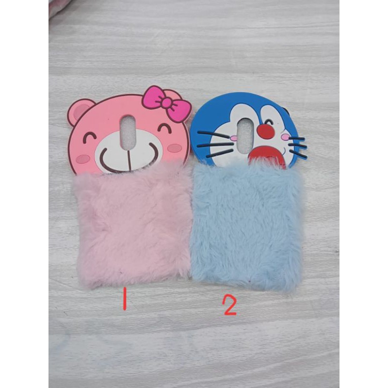 Case Xiaomi Redmi Note 4 Silikon 3D Bulu Fur  Flurry Softcase Lucu(BELI 1 GRATIS 1)