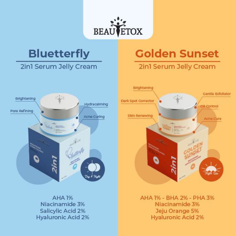 Beautetox Golden Sunset & Bluetterfly Serum Jelly Cream