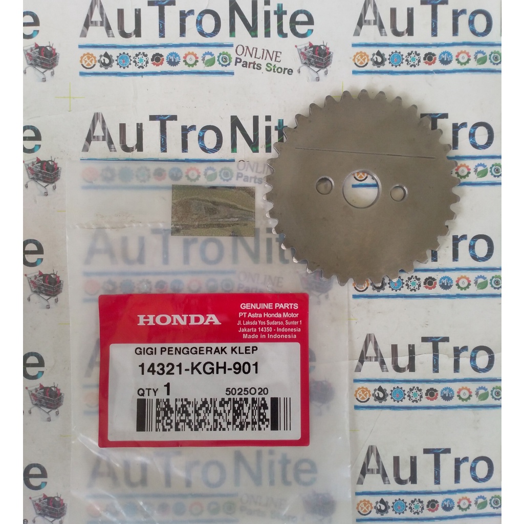 Gigi Penggerak Klep Gear Sentrik SPROCKET CAM 34 T 14321-KGH-901 Original Honda CS One Sonic 125 CBU