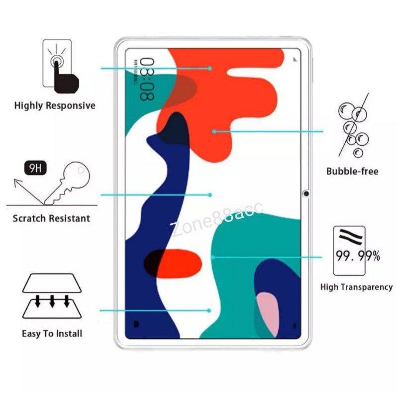 Huawei Matepad 10.4 Matepad R 10.4 2020 2021 Antigores Tempered Glass Bening Screen Guard Protector TG kaca