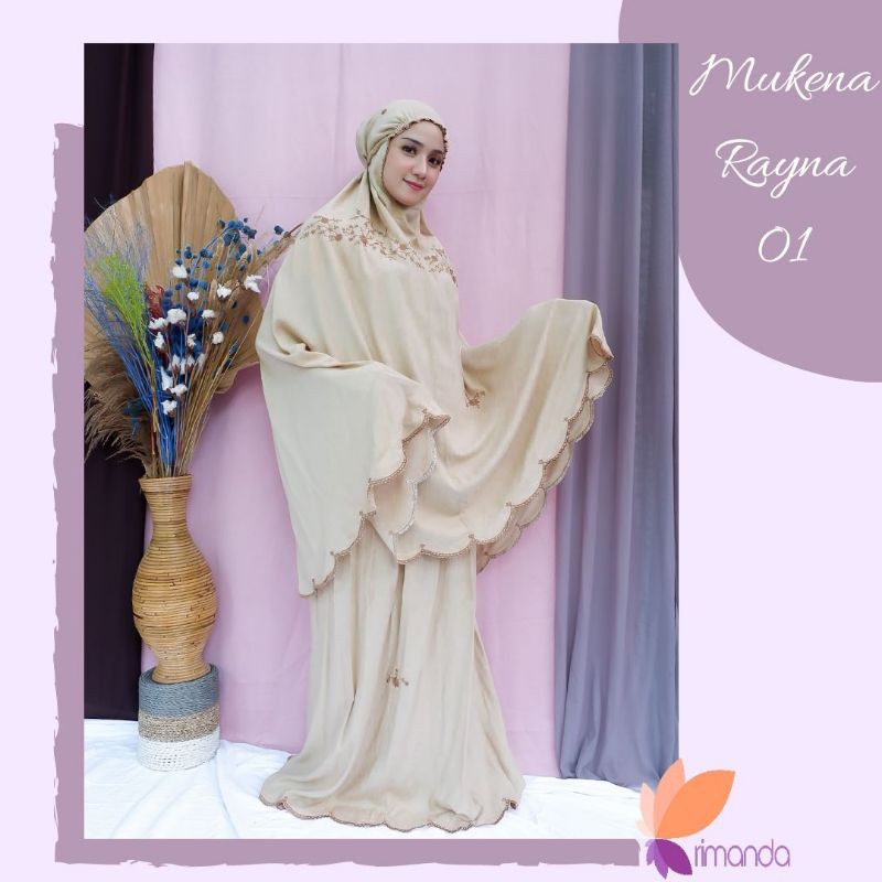 mukena setelan rayon bordir//mukena travelling