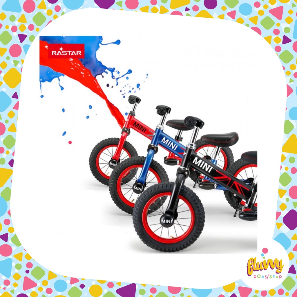 RASTAR - MINI Balance Bike 12 | MINI Cooper Push Bike | Sepeda Keseimbangan | Sepeda Anak | Kids Kic