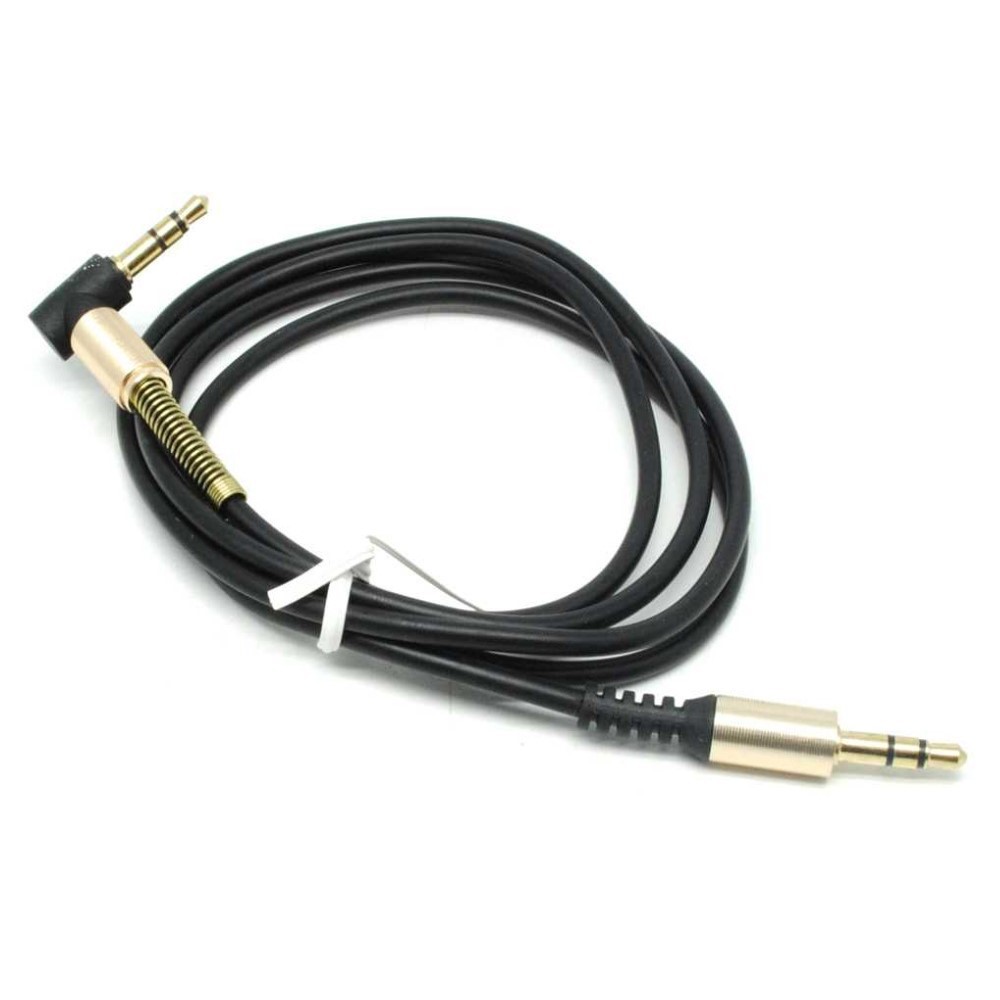 Kabel AUX Audio 3.5mm Male to 3.5mm Male HiFi L Shape