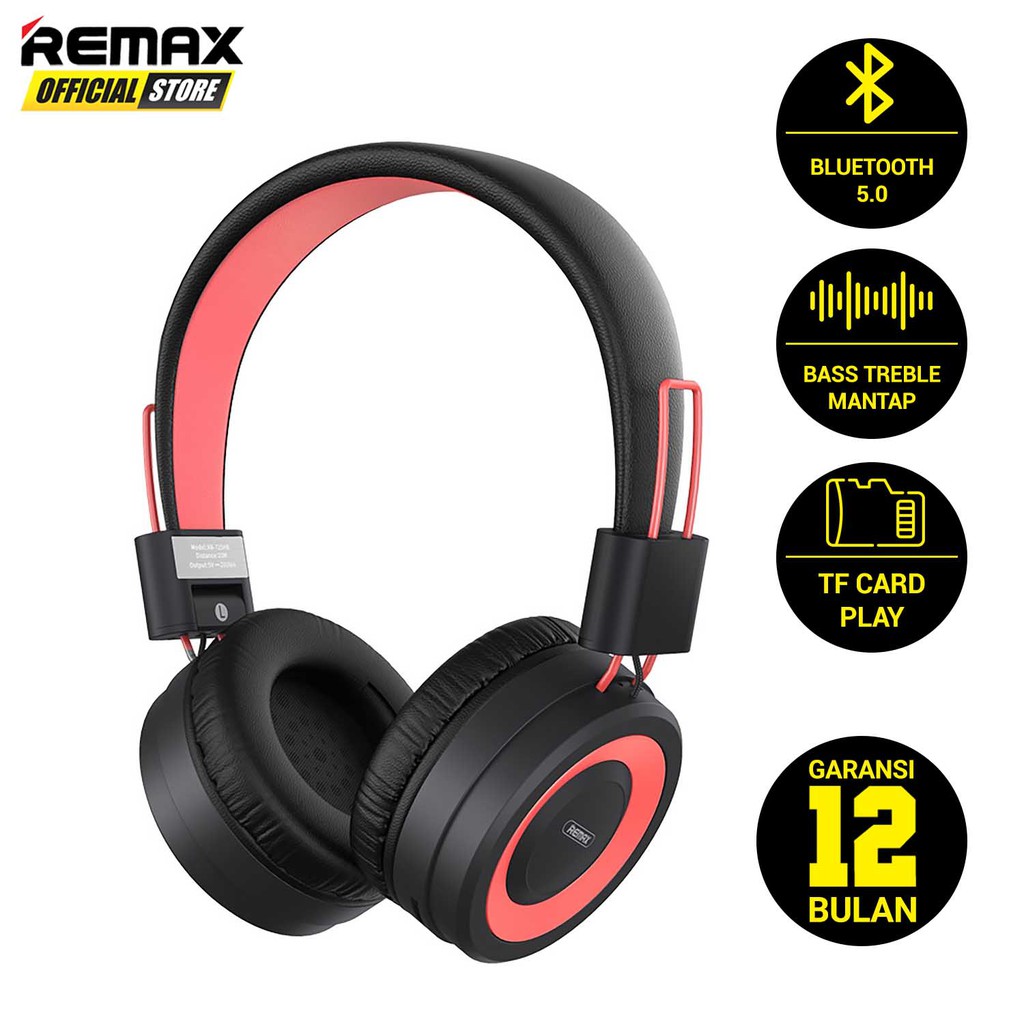 REMAX RB-725HB Headphone Wireless Bluetooth Original Garansi Headphone Murah / Headphone Terbaik