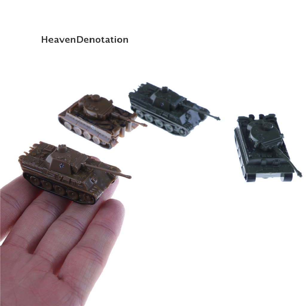 [HeavenDenotation] 4D Sand Table Plastic Tiger Tanks Toy 1:144 World War II Germany Panther Tank