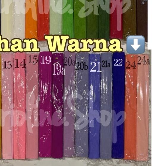 

♢ Kertas Krep Crepe Paper Flower Paper Roll Kertas Krep Tebal Kertas Bunga Impor Kertas Krep 101 ✈