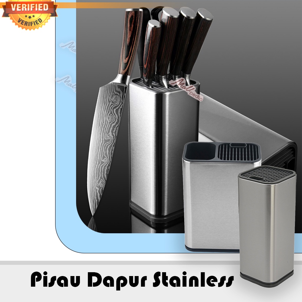 SH8 Rak Tempat Pisau Dapur Xituo Stand Tool Knife Holder Bahan stainless Wadah Tempat Pisau Dapur Stainless Steel Stand Tool Knife Holder Organizer Dapur Spatula Stand Holder