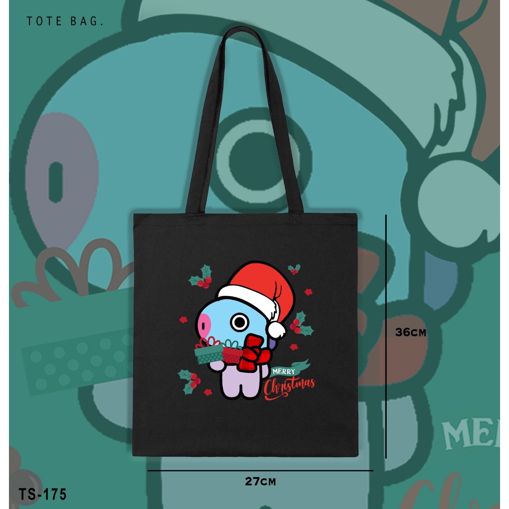 TOTE BAG / KADO NATAL / CHRISTMAS BT21 / ARMY INDONESIA / XMAS / REAL