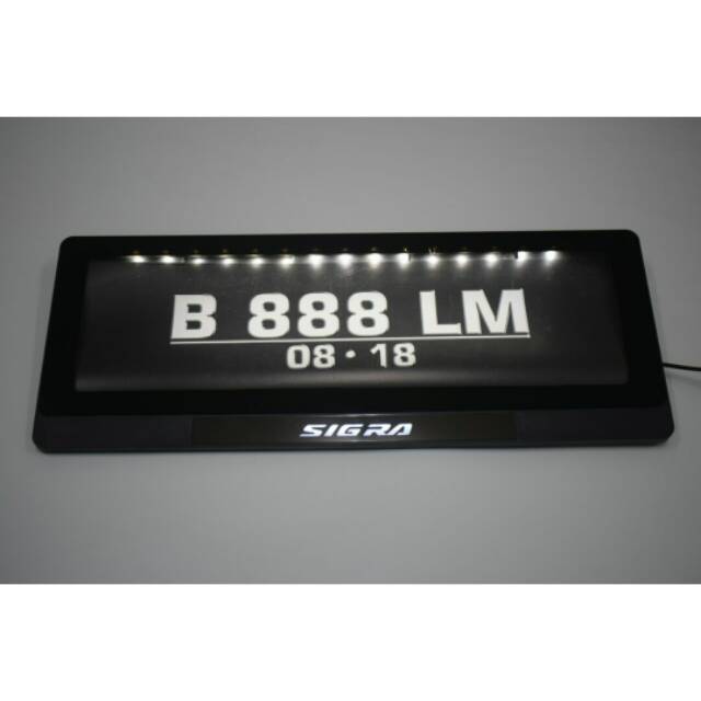 Plat nomor mobil logo Sigra