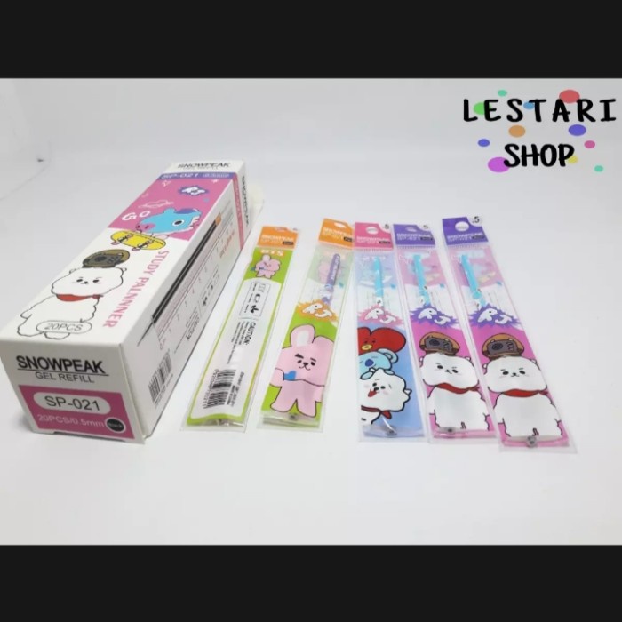 

Lucu 1Pak Isi 20Pcs Isi Pulpen Karakter Bt21 Gilaa!!!