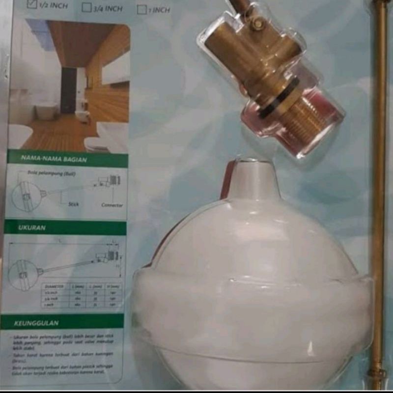 Pelampung toren wasser HSA-6075  1/2 inch / Floating tap wasser HSA-6075  1/2 inch