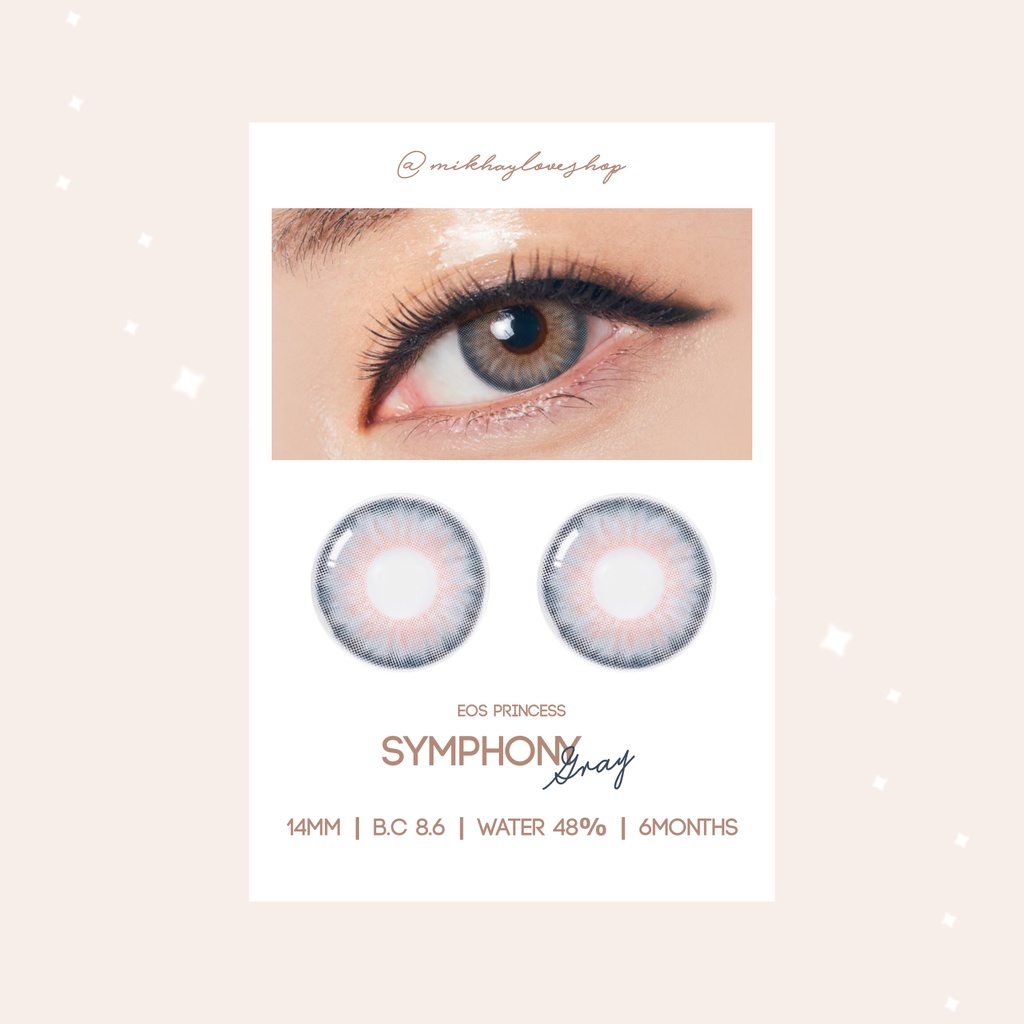 Softlens Symphony 3con Gray (Grey) | EOS Princess [Mikhayloveshop]