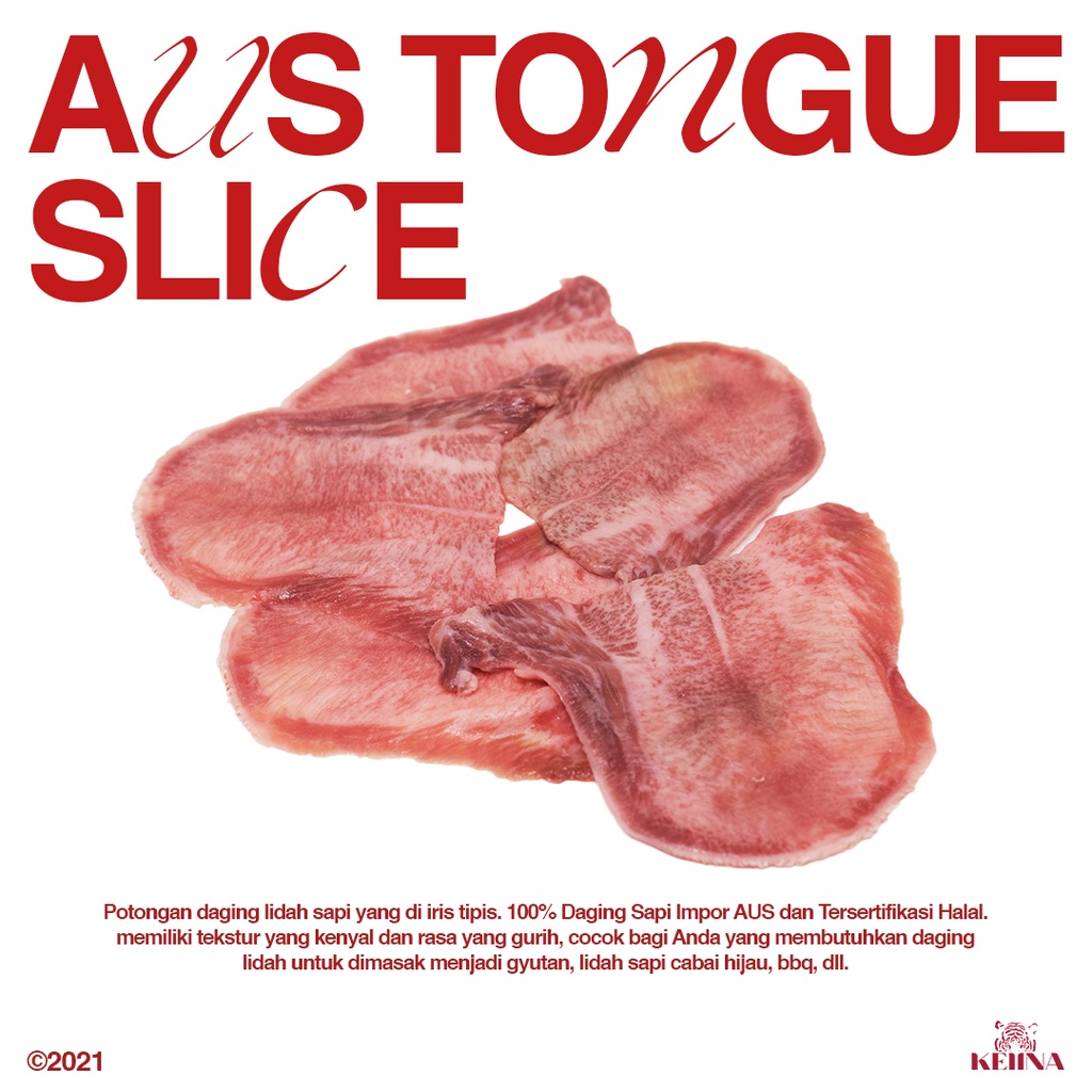 

Lidah Sapi Beef Aus Ox Tongue Gyutan Slice