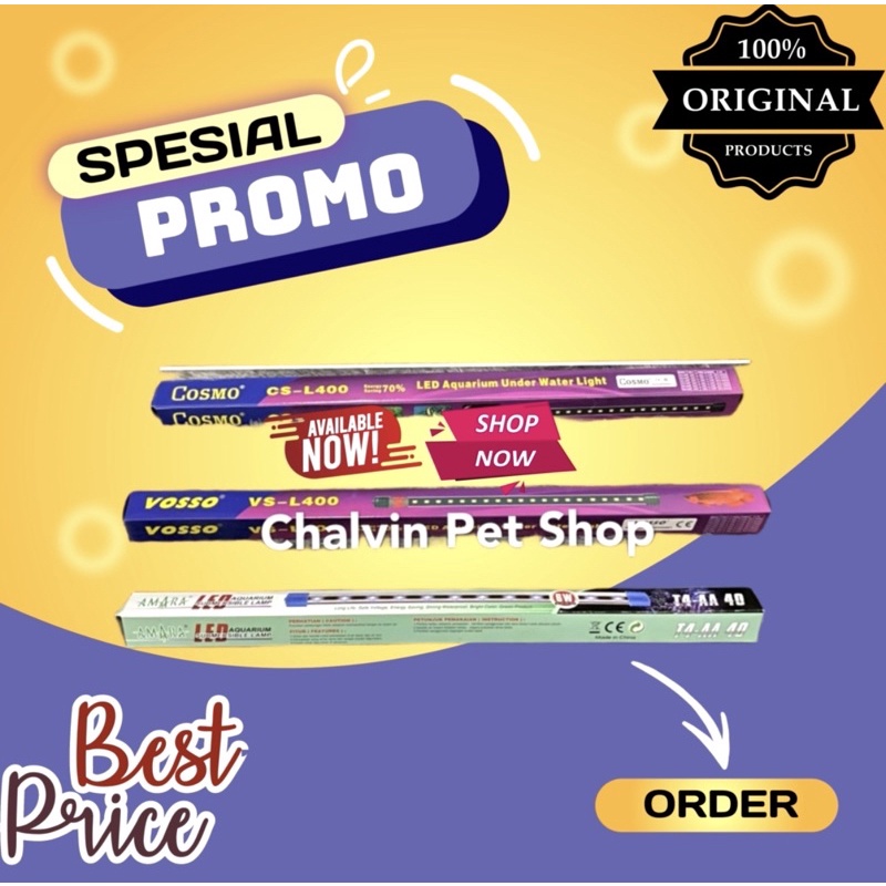 Lampu Led Celup Aquarium 40 Cm