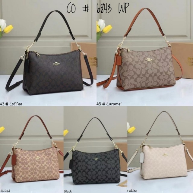 Tas Coach Top Handle In Signature Crossbody Bag Co 6843 Semi Premium