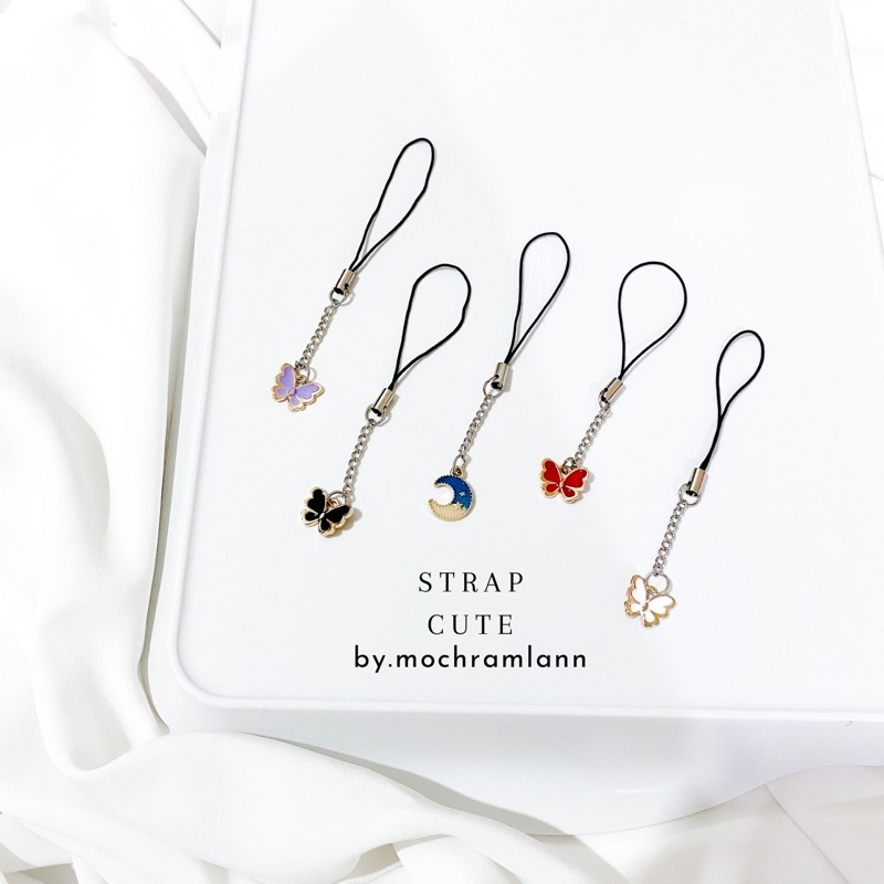 Strap Rantai Liontin Cute / Gantungan Hp / Gantungan Flashdisk / Gantungan Kunci / Mini Strap Rantai