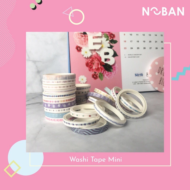 

Washi Tape Mini / Masking Tape / Selotip Jepang Diary Scrapbooking DIY Decoration