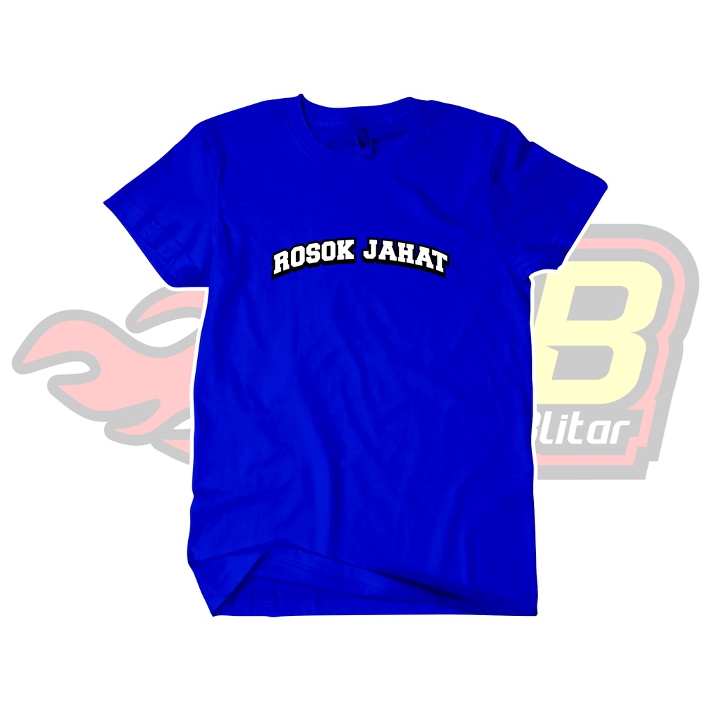 Kaos Distro Rosok Jahat Putih Katun Combed