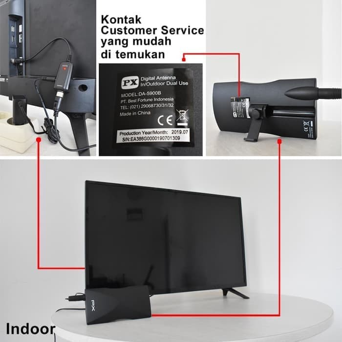 Promo Antenna PX 4K DA5120 TV digital HD Indoor Outdoor DA 5120 PX DA-5120
