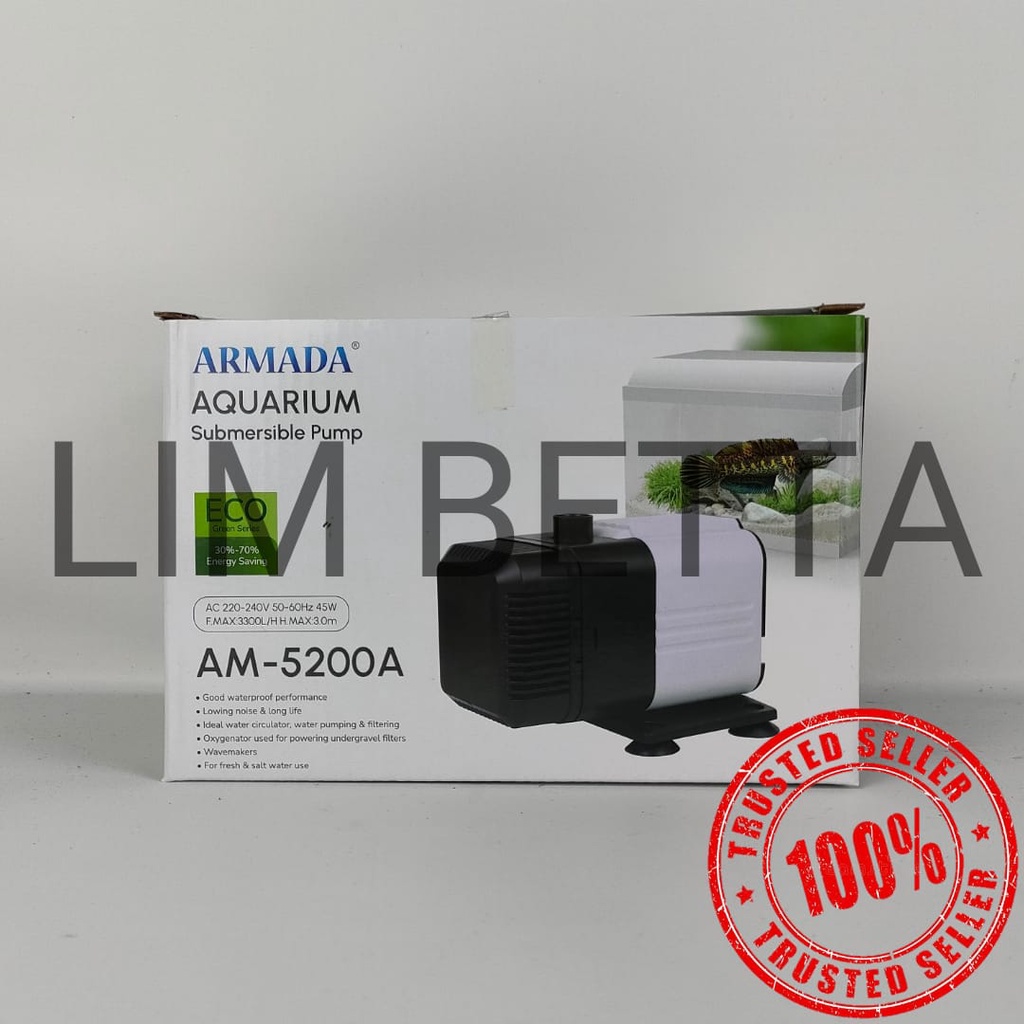 POMPA AQUARIUM ARMADA AM-5200 A / POWER HEAD 5200 LOW WATT TERMURAH