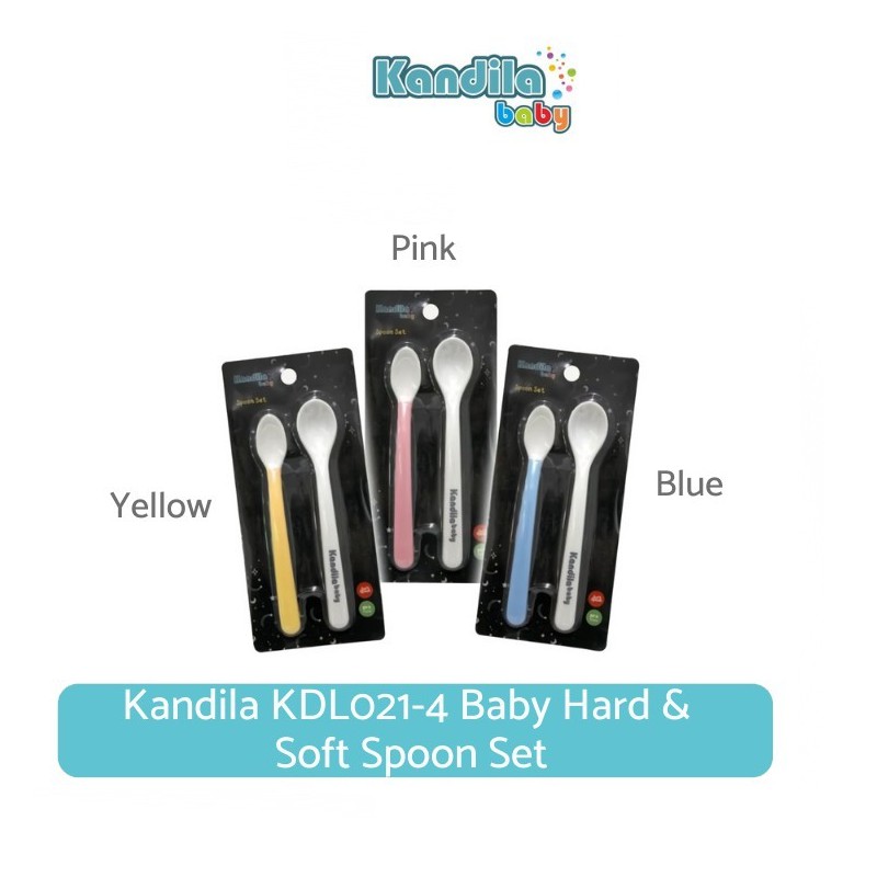 Sendok Makan Bayi Anak Kandila Baby Hard &amp; Soft Spoon Set KDL021-4