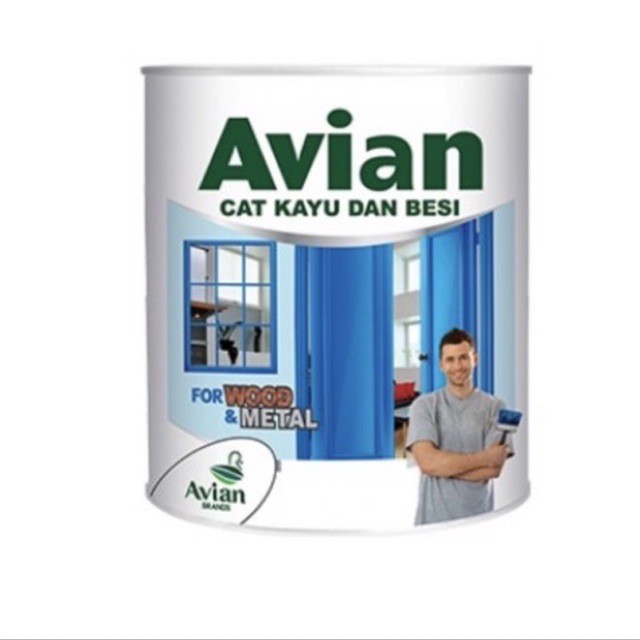 Cat Kayu dan Besi Avian 0.9liter Cat Enamel Cat Synthetic