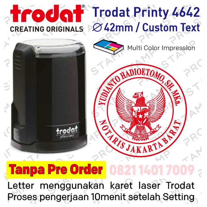 

Stempel Custom Otomatis Bulat Trodat 4642 /Self Ink Trodat 4642