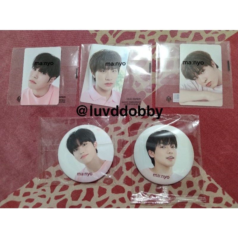 photocard & mirror button manyo lovely days hyunsuk jaehyuk yedam treasure