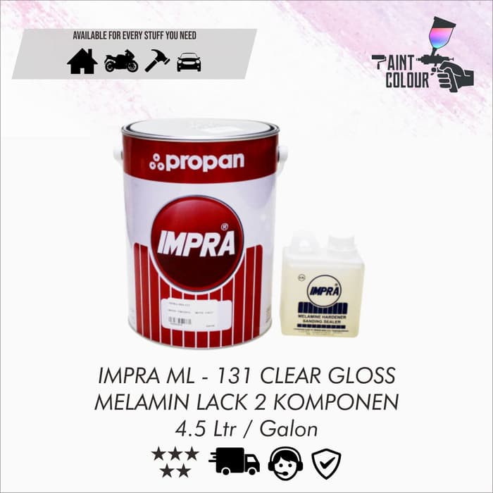 IMPRA ML-131 CLEAR GLOSS MELAMIN LACK 2 KOMPONEN 5 LITER/GALON