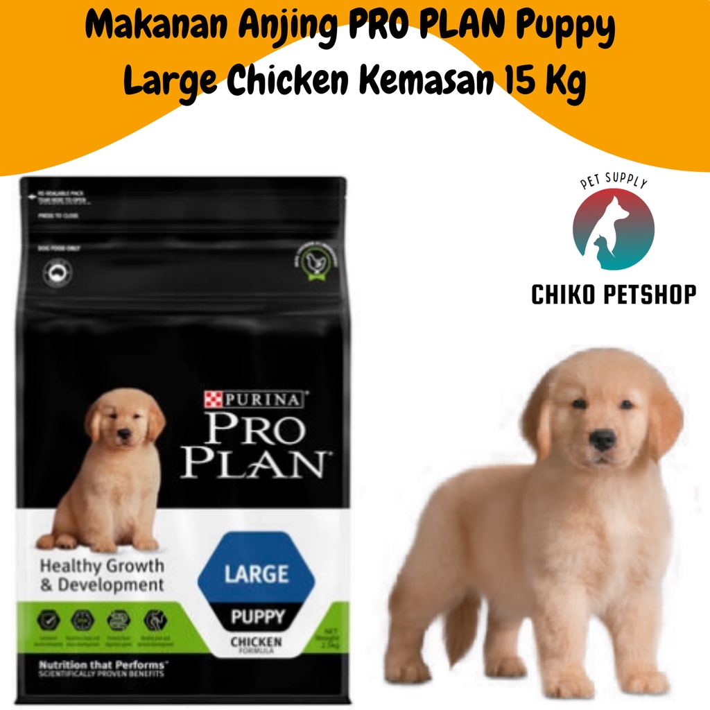 PRO PLAN Dog Puppy Healthy Growth &amp; Development Large Chicken 15 Kg