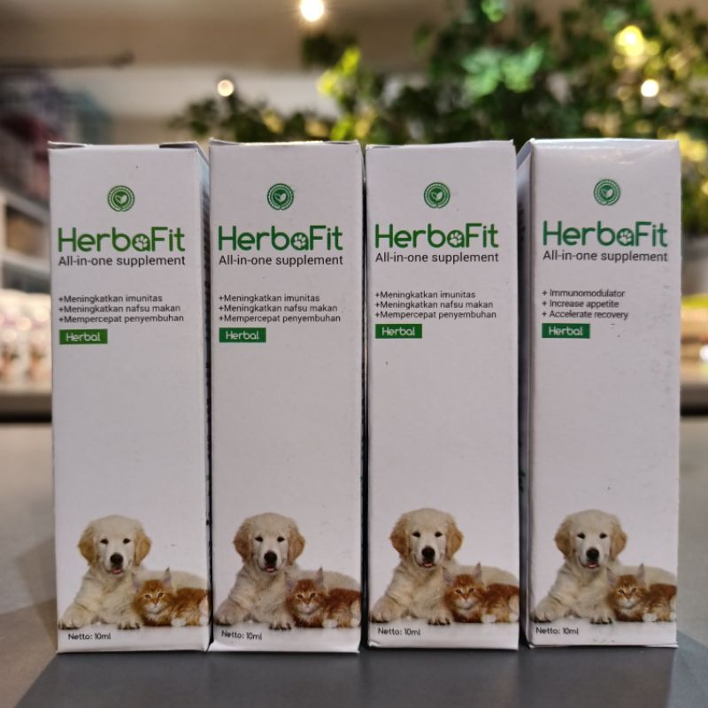 Herbafit 10ml / Multivitamin Anjing Kucing / Penambah Nafsu Makan