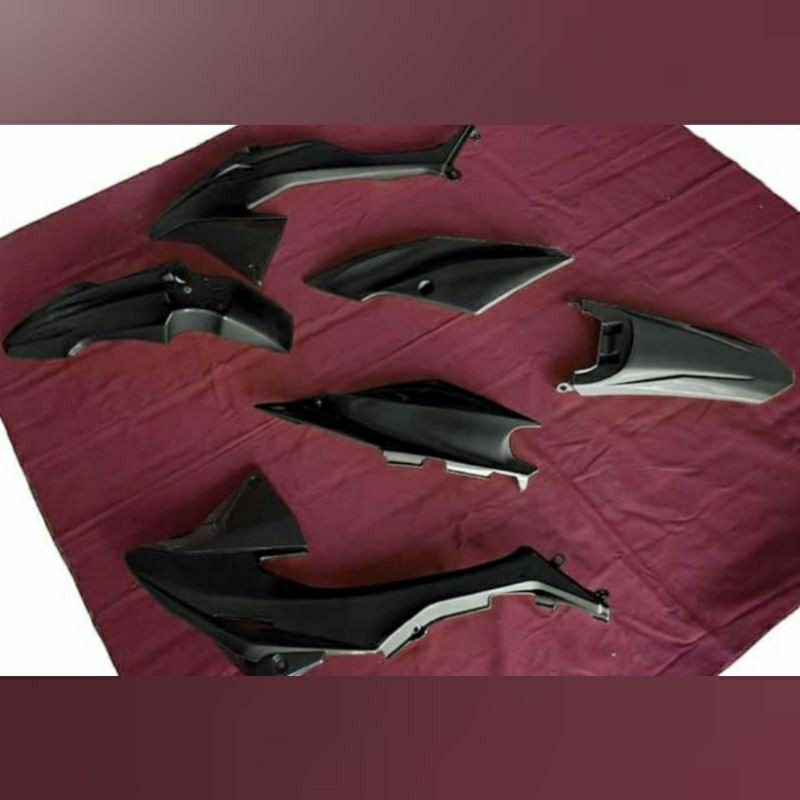 Paketan Cover Body Trail Set HRV KLX BIGFOOT BF Dtracker Hitam