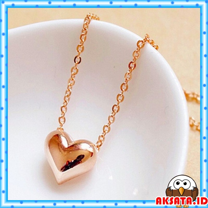 Kalung Wanita Liontin Love Gold Silver