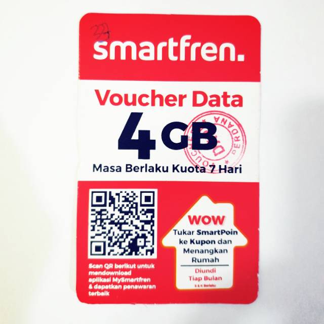 VOUCHER SMARTFREN 4GB