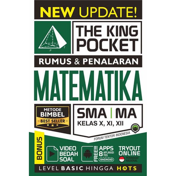 BUKU SOAL RUMUS SMA NEW UPDATE THE KING POCKET MATEMATIKA,KIMIA,BIOLOGI,FISIKA SMA/MA-MATEMATIKA SMA