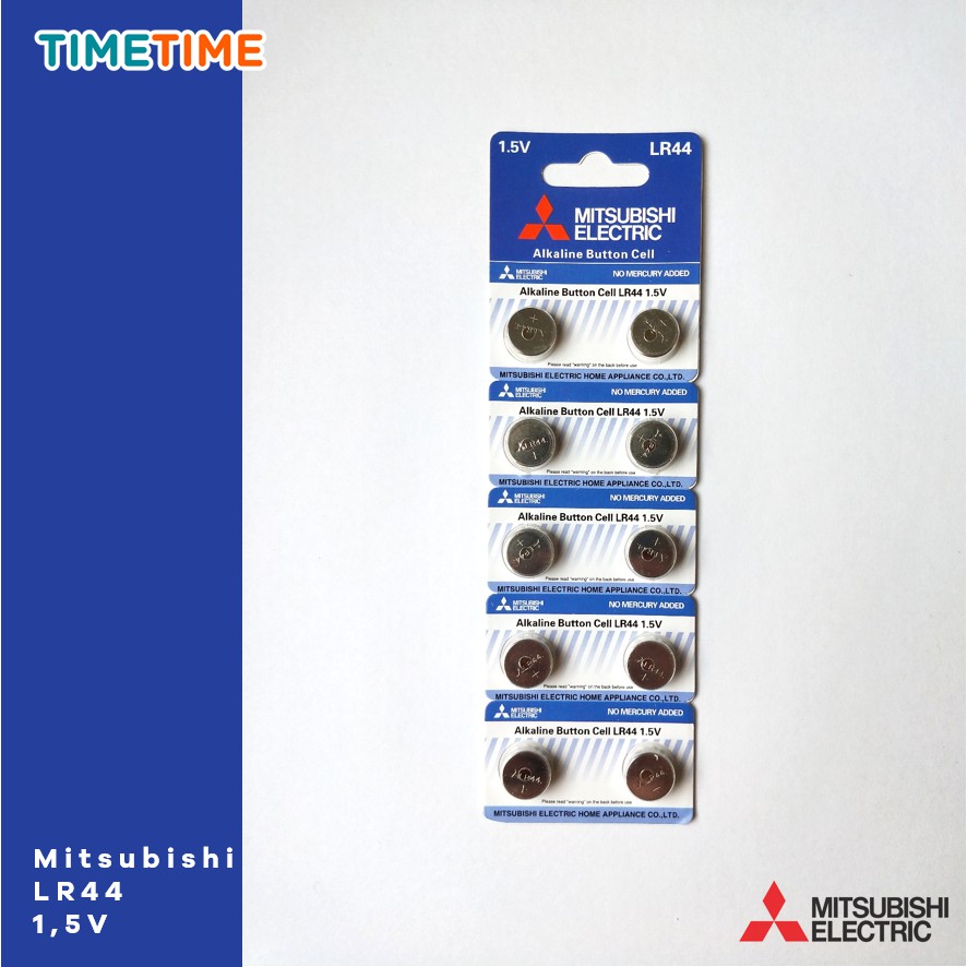 Baterai AG13 Mitsubishi LR44 10pcs Original Mitsubishi Battery