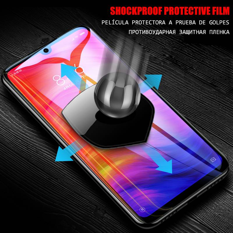 2Pcs Screen Protector Hydrogel film For Xiaomi Redmi Note 10 9 8 7 8T K20 K30 Pro 9S For Xiaomi Mi 11 Mi 10 9 Mi 9T Pro Mi 8 A3