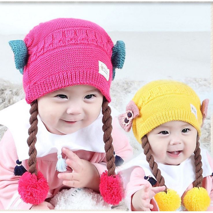 BABY STORE01 - KP105 TOPI RAMBUT KEPANG / BABY HAT WIG / TOPI BAYI RAMBUT KEPANG